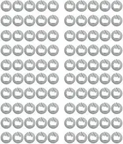 Ysyaxsyt 100Pcs NFC Ntag213 NFC Label Sticker 13.56MHz ISO14443A 213 Sticker Universal Lable for All NFC Enabled Phone Easy Install