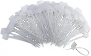 TUZAZO Nylon Marker Cable Zip Ties, 250pcs 6 Inch Self-Locking Cable Labels Tags with Write on Cord Label for Electronics, Network Ethernet Wire Labels