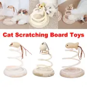 Interactive Spring Cat Scratching Toy with Plush Base Fun Play & Claw Care