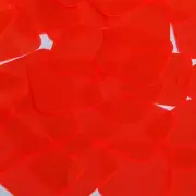 Square Diamond Vinyl Shape 1.5" Red Go Go Fluorescent Edge Glow