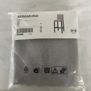2 IKEA Bergmund Bar Stool Covers Orrsta Light Grey. New