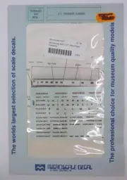 Microscale 4007 HO U.P. Passenger Sleepers Decal Sheet