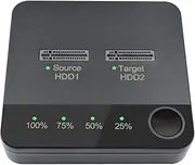 Ronyme M.2 Docking Station,Hard Drive Docking Station, 2 Bay Offline Copy,Plug and Play,Office Storage Disk Duplicator Cloner Hard Drive Enclosure