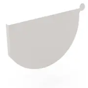 VIC NEW Stratco Smoothline Gutter Stop End Gull Grey