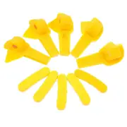 10pcs Rim Protector Tire Machine Rim Protector Tyre Changer Machine Mount Accessories Yellow 4.60X1.80X1.50CM
