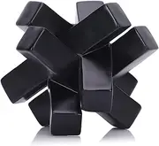 Black Knot Decor Knick Knacks for Shelves, Geometric Sculpture Statue Modern Decorative Objects, Home Décor Accents, Minimalist Bookcase TV Stand Coffee Table Entrance Decor