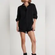 $189 NWT Onyx Black One Teaspoon Prophecy Romper Jumpsuit Sz XS X-Small
