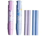 Creative Cartoon Erasers Retractable Pen Shape Erasers - Style 2