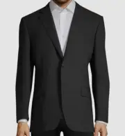 $1645 Canali Men's Black Wool Sport Coat Blazer Suit Jacket Size IT 46R/US 36R
