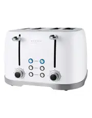[Cucina Prestigio] Retro 4 Slice Toaster in white CT003W