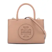 在飛比找PChome24h購物優惠-TORY BURCH Ella 圓形標誌牛皮迷你二用托特包(