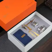 999 silver cup Handmade ceramic Teacup Retro Kung Fu Tea Set Gift Box