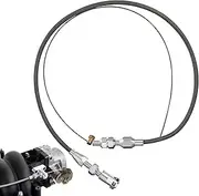 24 Universal Throttle Cable Kit, Stainless Steel Go Kart Throttle Cable Kit Adjustable Accelerator Cable Repair Kit Automotive Replacement