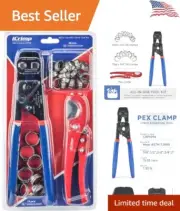 Universal Ratchet PEX Cinch Tool - Innovative Removing Function - All-in-One Kit