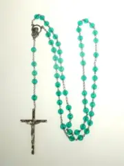 Irish J. C Walsh & Sons, Ireland GREEN ROSARY BEADS GREEN ROSARY A20815