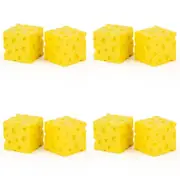 4x Pocket Money Fun 5cm Peek-A-Boo Pop Up Mouse Kids Sensory Squish Toy 3y+ YLLW