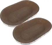 Toddmomy 2pcs Oval Cat Scratching Pads Comfortable Nest for Cats Ample Space for Scratching and Resting