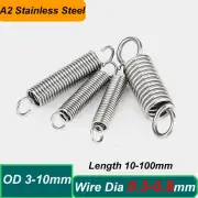 Wire Dia 0.3-0.8mm Expansion Spring Tension Extension Expanding Extending Spring