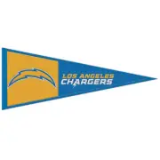 NFL Los Angeles Chargers Wool Primary Pennant Banner 80x35cm 194166472624