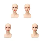 Training Head Female Bald Mannequin Head Wig Display