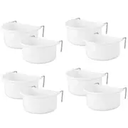 4x Show Master Cheeky Bird Double D-Cup Plastic Bird/Animal Hooked Feeder Large