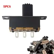 5pcs 7mm High Knob Vertical SPDT Slide Switch 3 Pin 2-Position 1P2T Latching