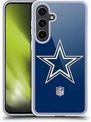 Head Case Designs Officially Licensed NFL Plain Dallas Cowboys Logo Gel Case [Military Grade Protection] Compatible with Samsung Galaxy S24+ 5G