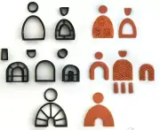 Arch clay cutter pack of 12 | Polymer Clay Cutter set | Unique clay cutter |