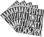LALAFINA 5 Sheets Self Adhesive Mailbox Numbers Decals Vinyl Letter Stickers for Outdoor Use for Home Address Signs Easy to Apply Smooth Surfaces