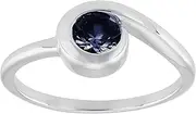 [Silpada] Another Trip Around the Sun' Created Blue Sapphire Ring in Sterling Silver, Size 10, Size 10, Sterling Silver,Silver, Sapphire Blue Sapphire