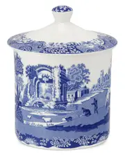 Spode Blue Italian Storage Jar