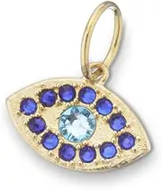 [Palas Jewellery] Women's Mati Evil Eye Charm, Gold/Blue