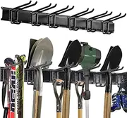 Aking Ace Wall Mount Tool Storage Rack, Heavy Duty Garage Storage Tool Organizer, Garden Tool Wall Hooks and Hangers, Hold Up to 350lbs