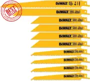 Reciprocating Saw Blades, 10 Piece Combination Set, Various Sizes (DW4898)