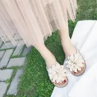 在飛比找momo購物網優惠-【89 zone】日系甜美花朵 女鞋 大尺碼 鞋 羅馬鞋 平
