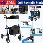 4 Wheels Lightweight Rollator folding Walking frame walker aluminium with seat