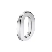 Self Adhesive House Number 1.97 Inch ABS Number 0 for Hotel Mailbox Silver Tone