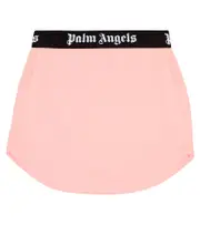 [Palm Angels Kids] Palm Angels Kids Logo cotton jersey skirt Y 8 pink