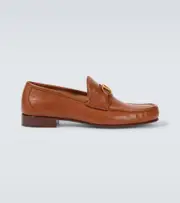 [Valentino Garavani] Valentino Garavani VLogo leather loafers AU 7 brown
