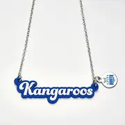 AFL North Melbourne Kangaroos Script Necklace