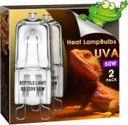 G9 Heat Lamp Bulbs for Reptile, Mini Reptile Light, Dimmable G9 Mini Heat Bulb W