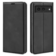 For Google Pixel 8a Case Shockproof Phone Case Skin-touch Pu Leather Flip Cover