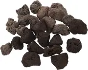 GALPADA Natural Volcanic Lava Stone Decorative Rocks for Aquarium Garden DIY Crafts Feng Shui Black Obsidian 200g