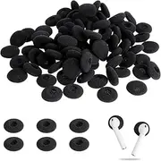 70Pcs Soft Foam Earbud Headphone Ear Pads Replacement Sponge Covers Tips Foam Cushions Pad Protector Earplugs for Earphone Headset Earpiece MP3 MP4 Moblie Phone, Diameter 18MM, Black Color