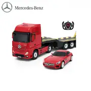 Rastar Mercedes-Benz Actros - 1:26 - Remote Control Trailer Truck Toy - Red
