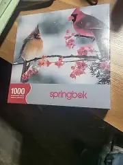NEW SPRINGBOK BY HALMARK 1000 PIECE JIGSAW PUZZLE - CARDINAL COUPLE SEALED
