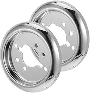 Kisangel 2Pcs Durable Gas Stove Knob Base Polished Control Knobs for BBQ Grills Gas Cooktops Effortless Rotation for Reliable Performance Versatile Cooking