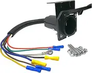 7Pin Trailer Connector Kit with Mounting Bracket, 42cm 7-Way-Socket Trailer Connector Adapter Replacement Parts