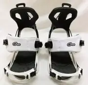 GNU Women's B-Real Snowboard Bindings White Small NEW