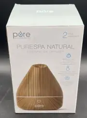 NEW! Pure Enrichment PureSpa Aromatherapy Oil Diffuser Natural Wood Color 200 ml